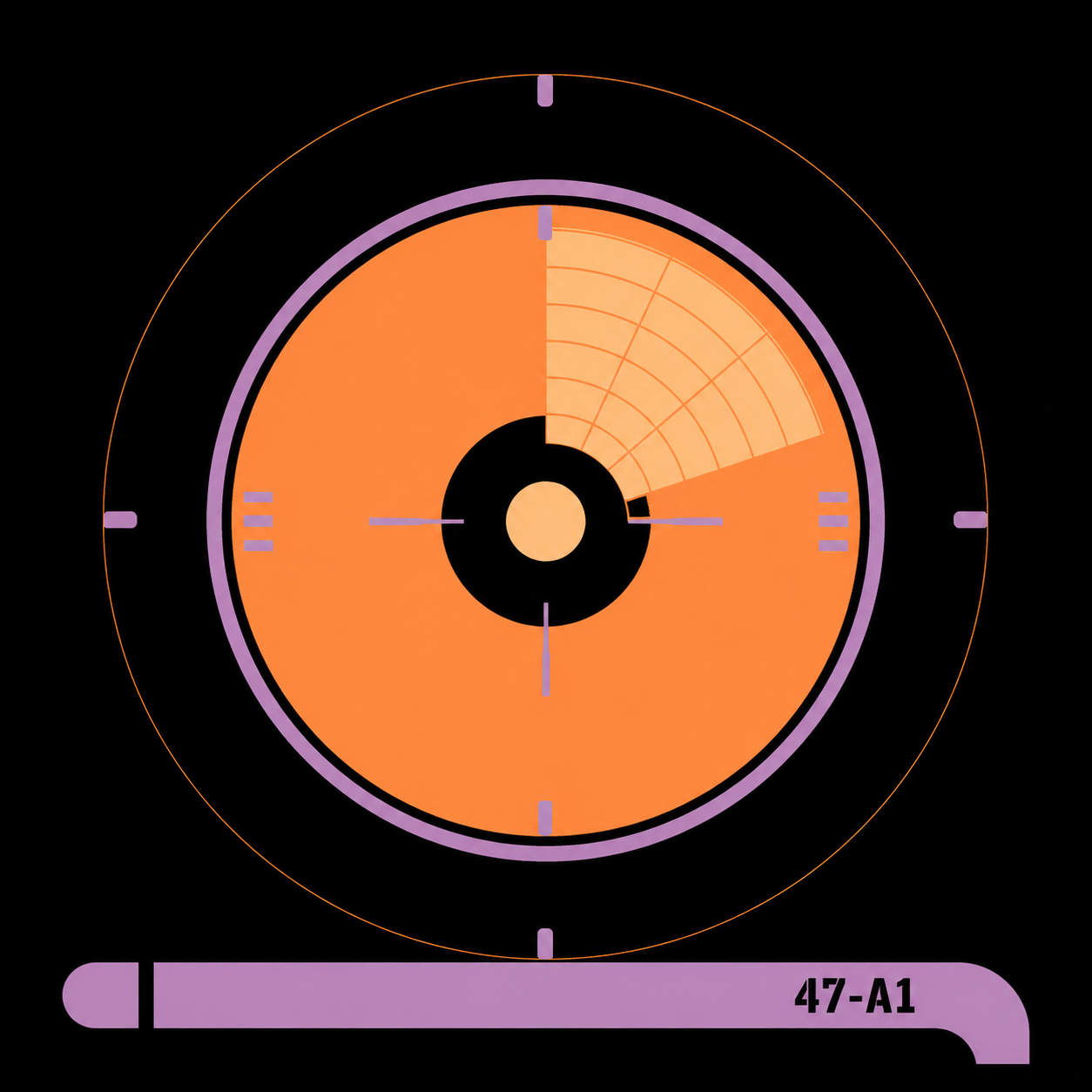 Auspex sensor reticle